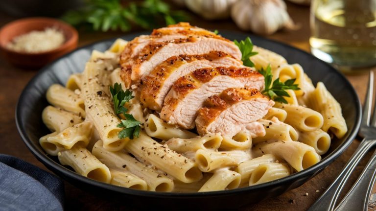 garlic parmesan chicken pasta