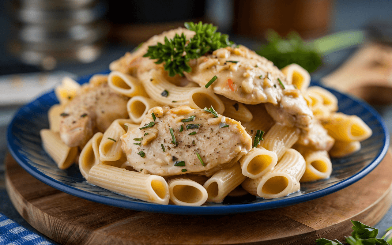 Garlic Parmesan Chicken Pasta