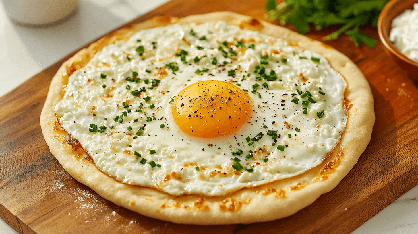 Cottage Cheese and Egg Flatbread recipe