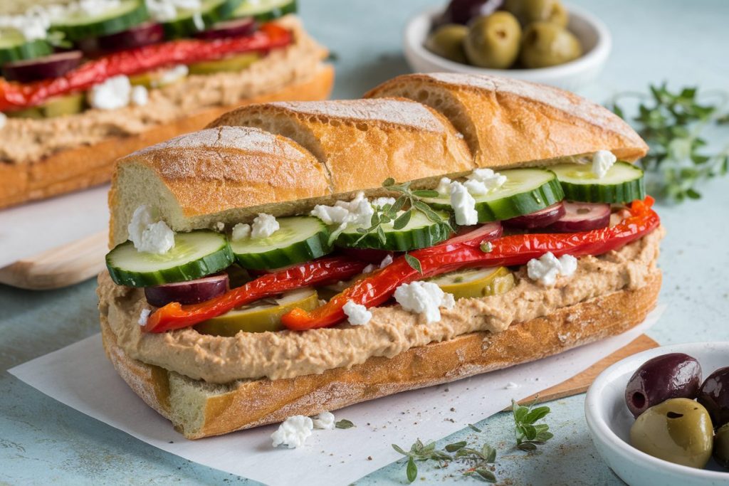 Mediterranean Ciabatta Sandwich