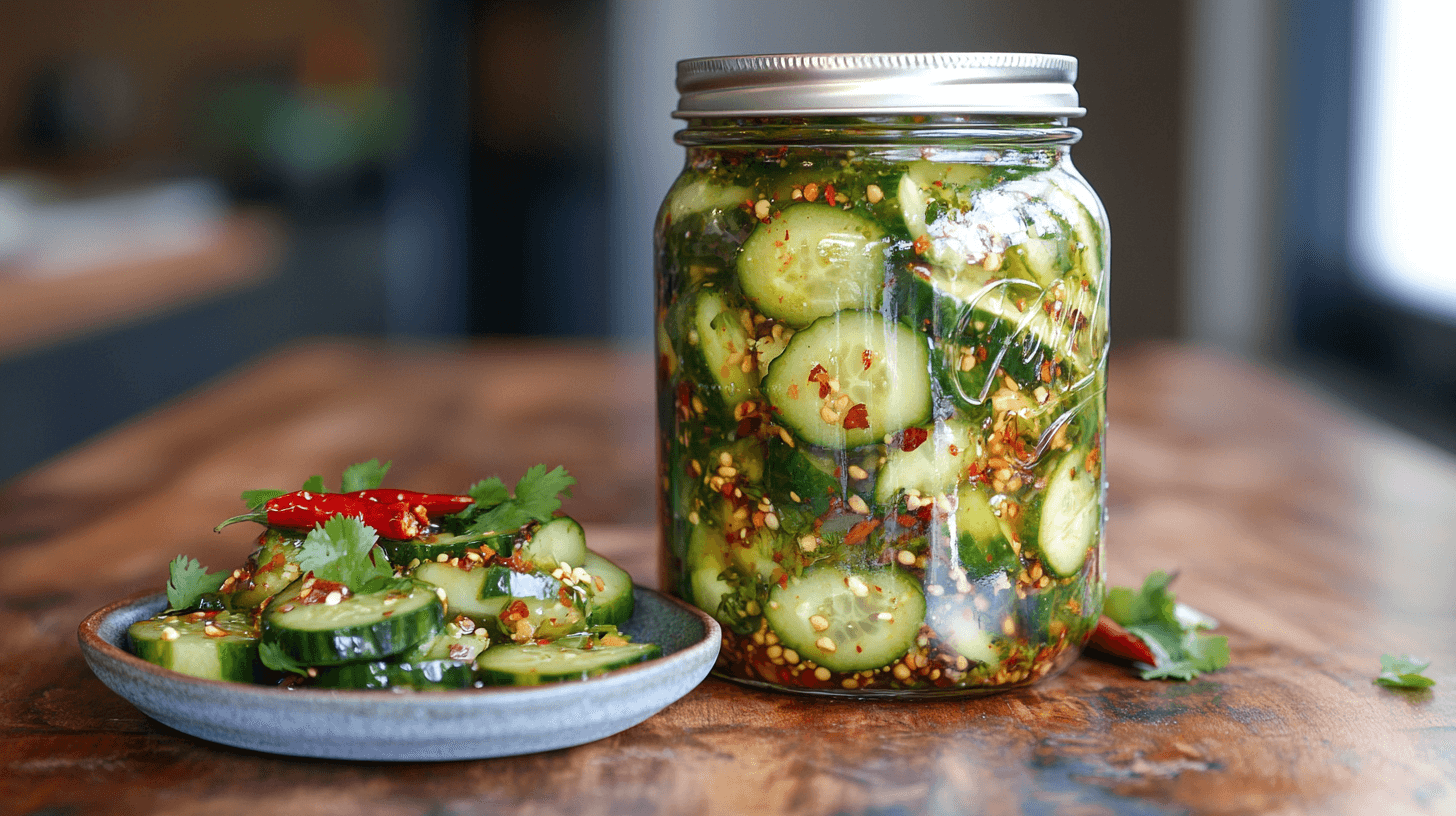 Spicy Pickle in a jar