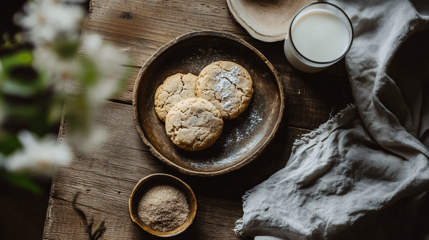 Sourdough Snickerdoodles with milk