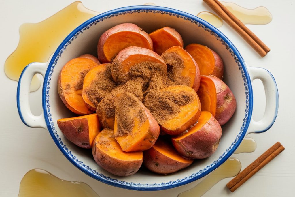 Crockpot Sweet Potatoes with Honey and Cinnamon