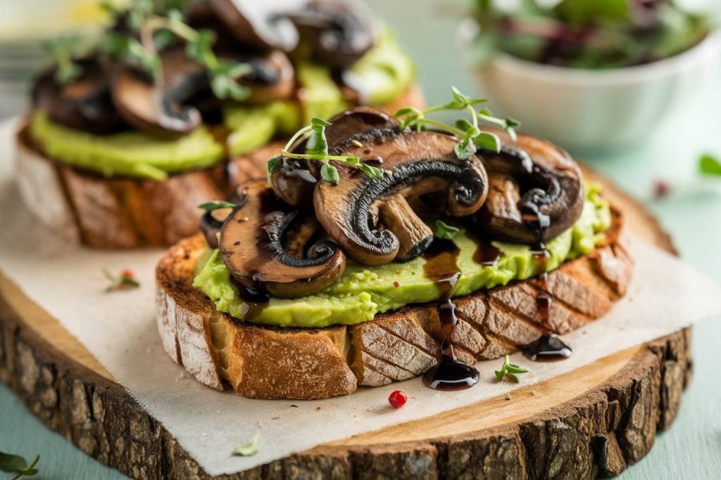 Mushroom Avocado Toast