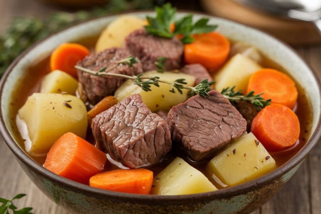 Cube Steak and Vegetable Stew