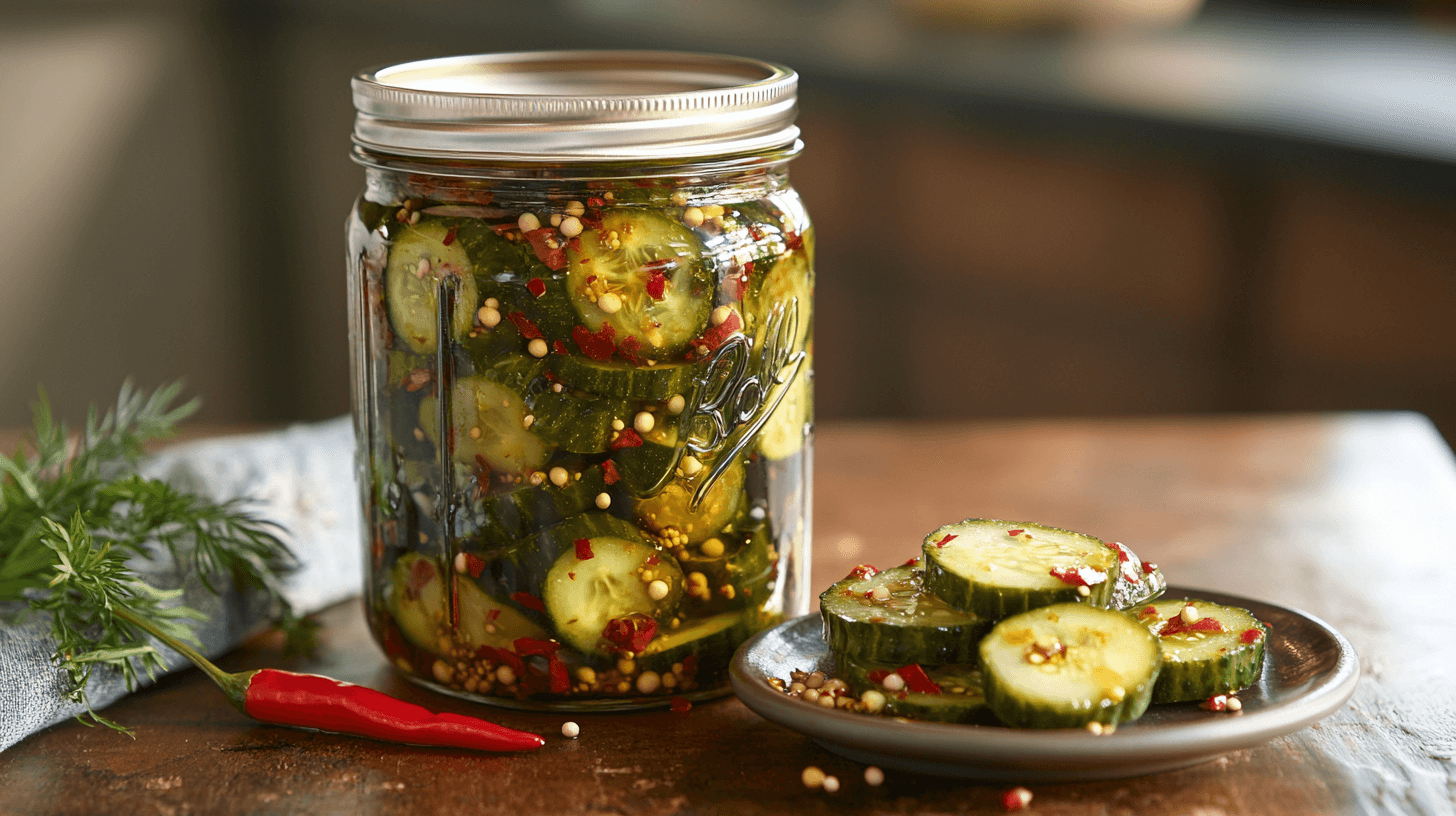 Spicy Pickle in a jar