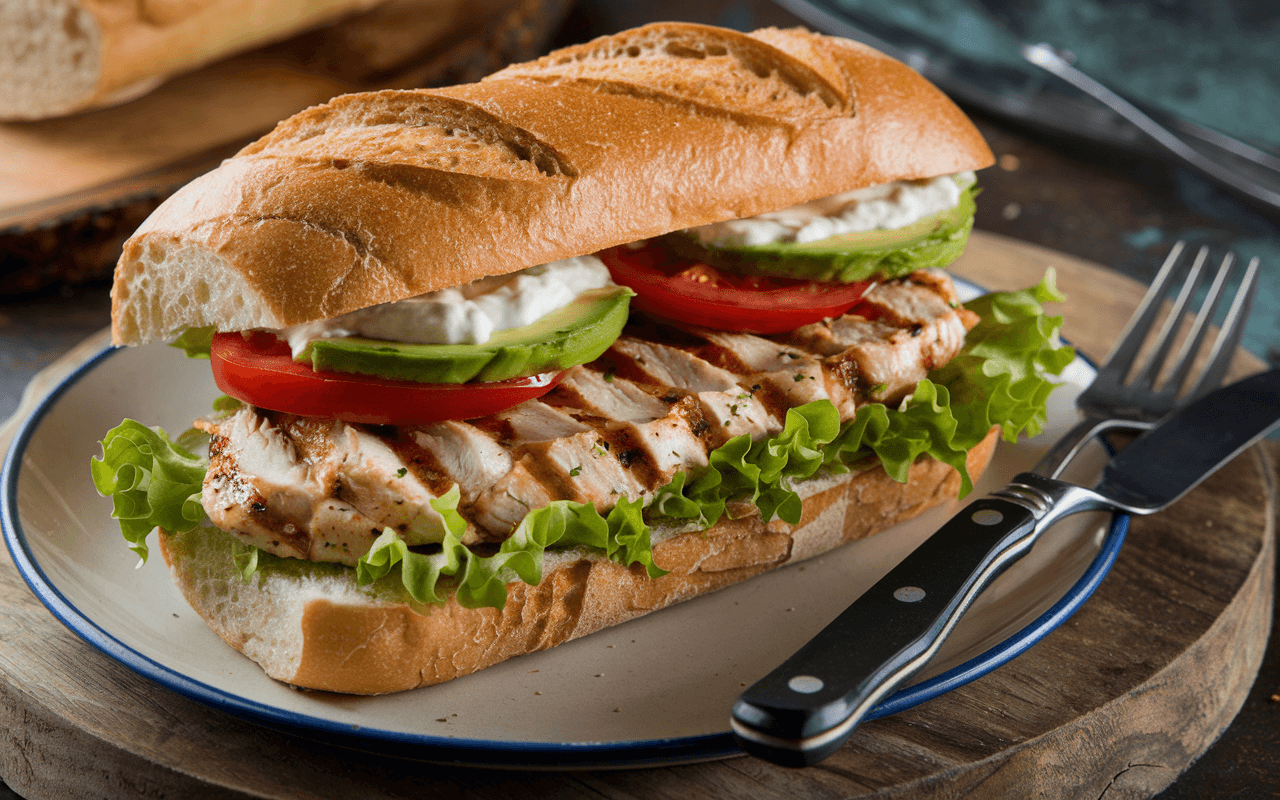 Grilled Chicken Ciabatta Sandwich