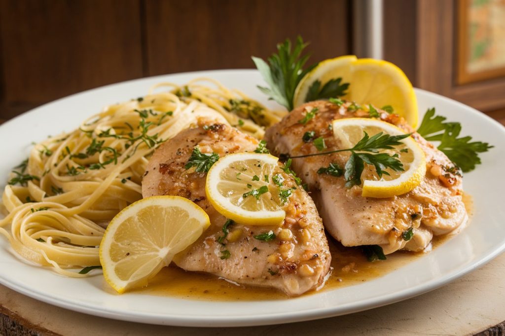 Lemon Garlic Chicken Piccata