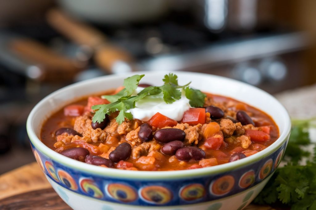 Slow Cooker Turkey Chili