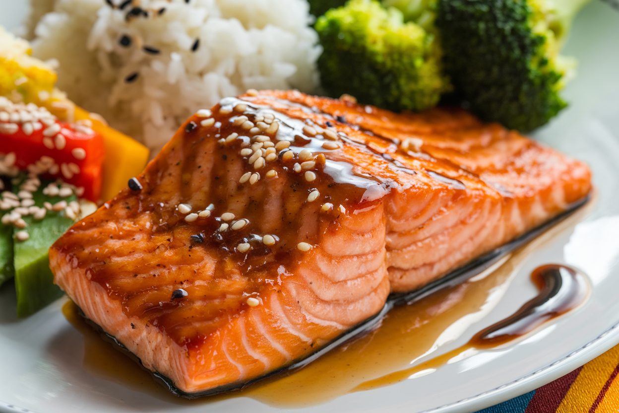 honey teriyaki salmon