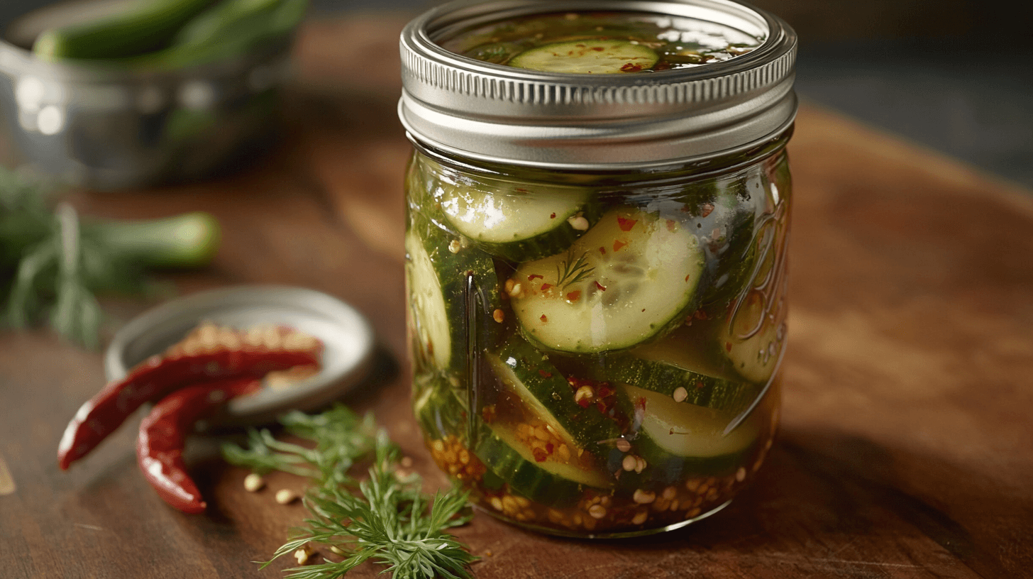 Spicy Pickle in a jar