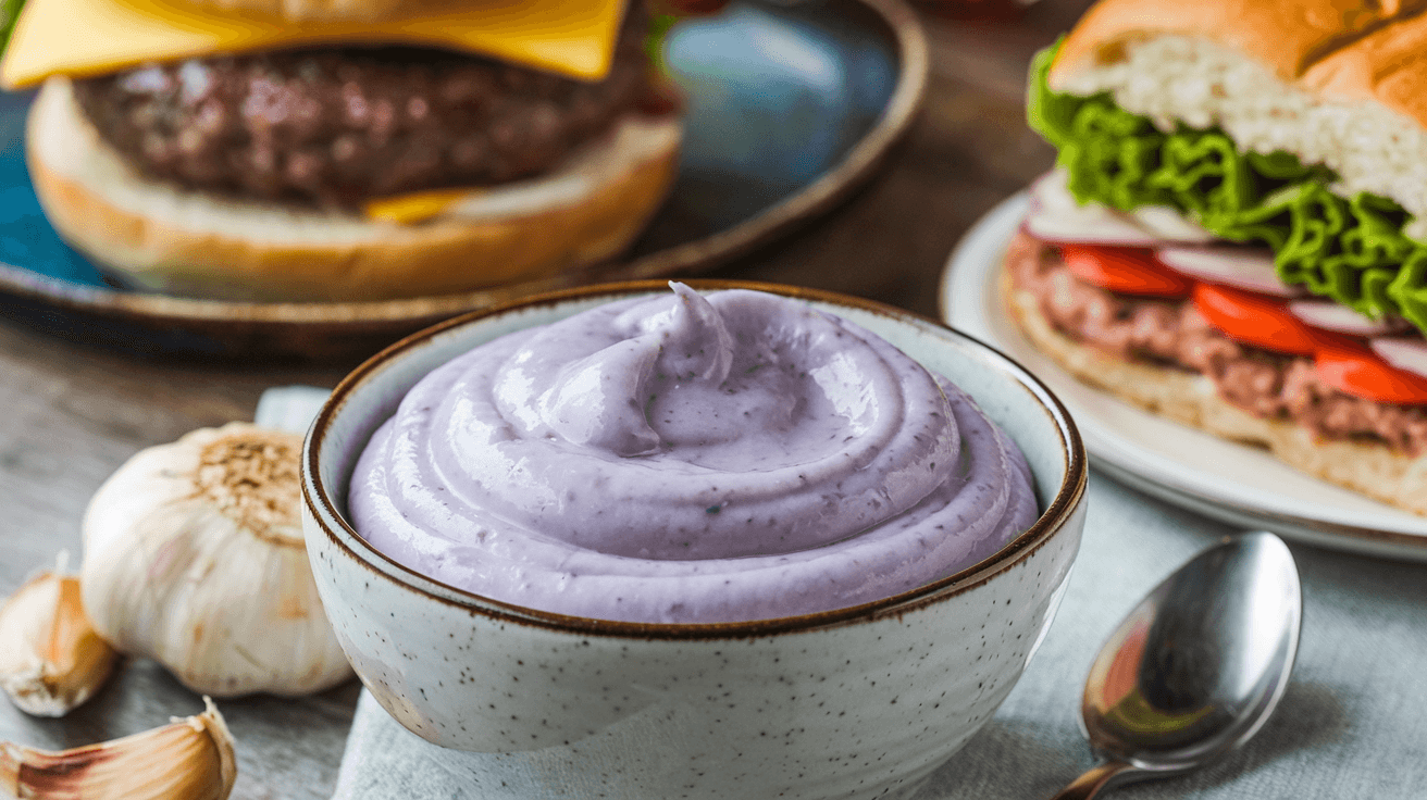 blue jam garlic aioli 