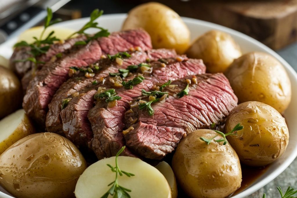 Easy Crockpot Steak and Potatoes Recipe