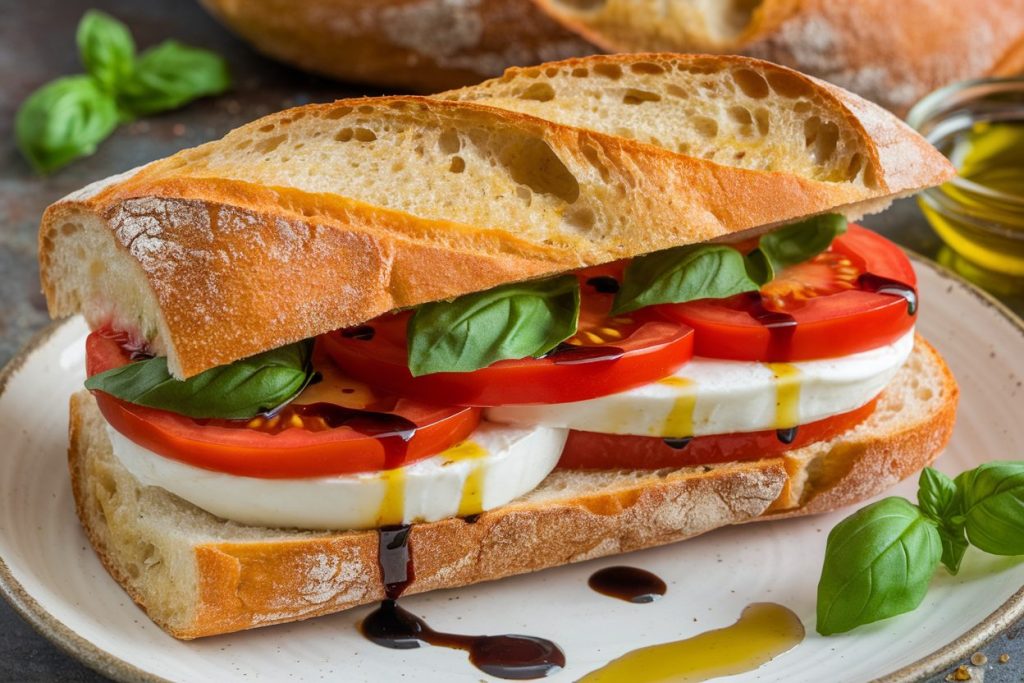 Caprese Ciabatta Sandwich