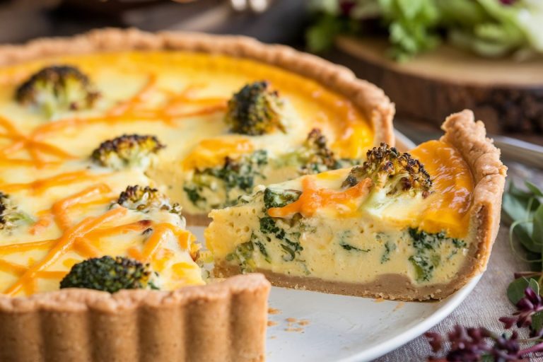 crustless broccoli cheddar quiche