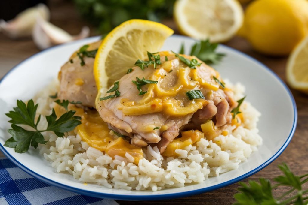 Lemon Garlic Chicken and Rice