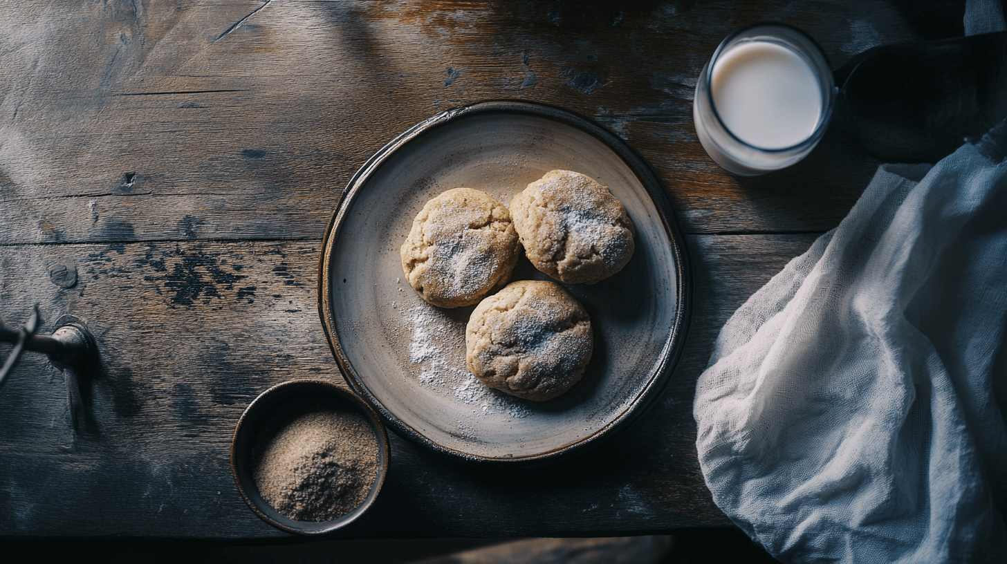 Sourdough Snickerdoodles with milk