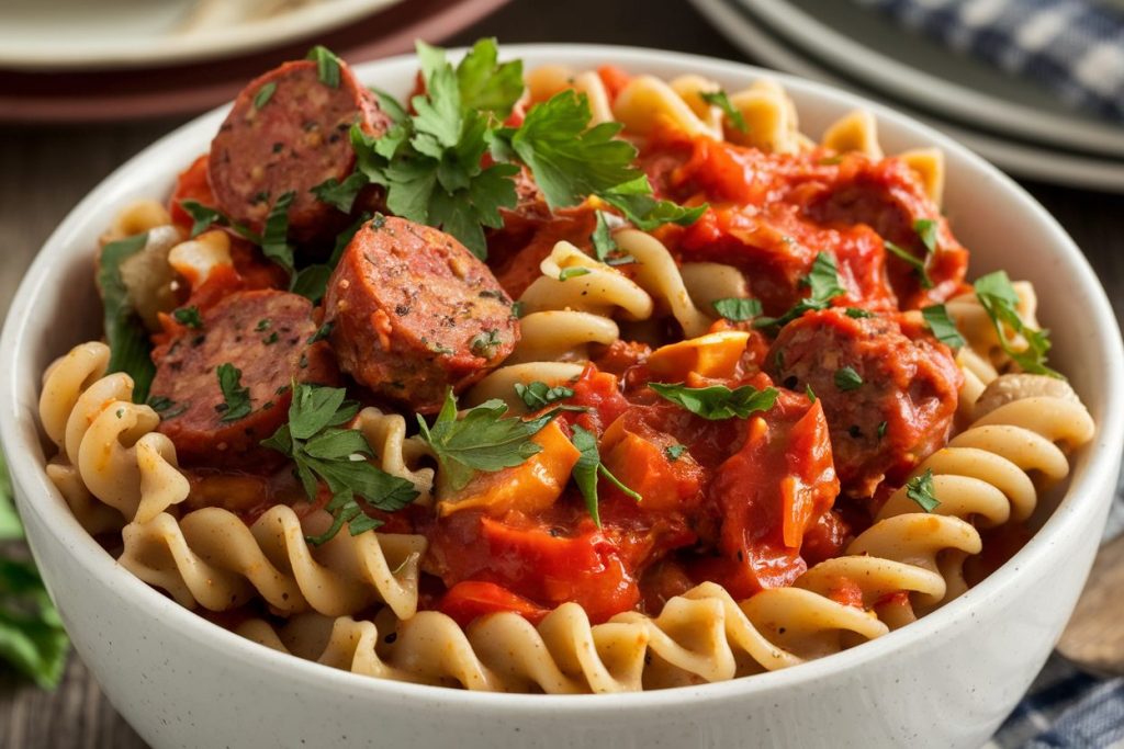 Crockpot Goulash with Sausage