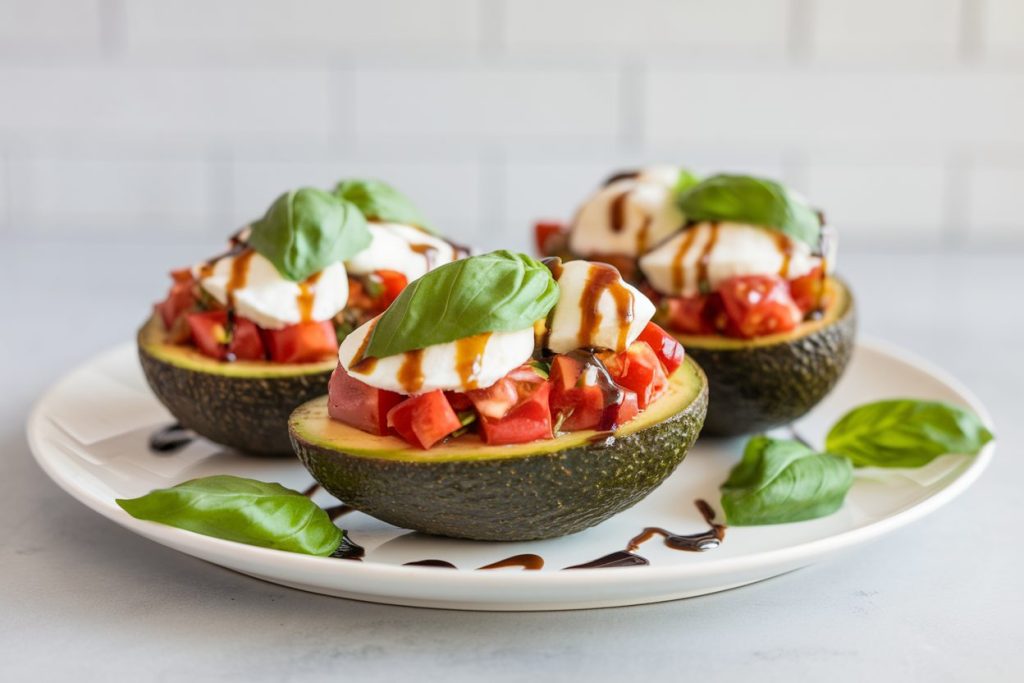 Caprese Stuffed Avocado