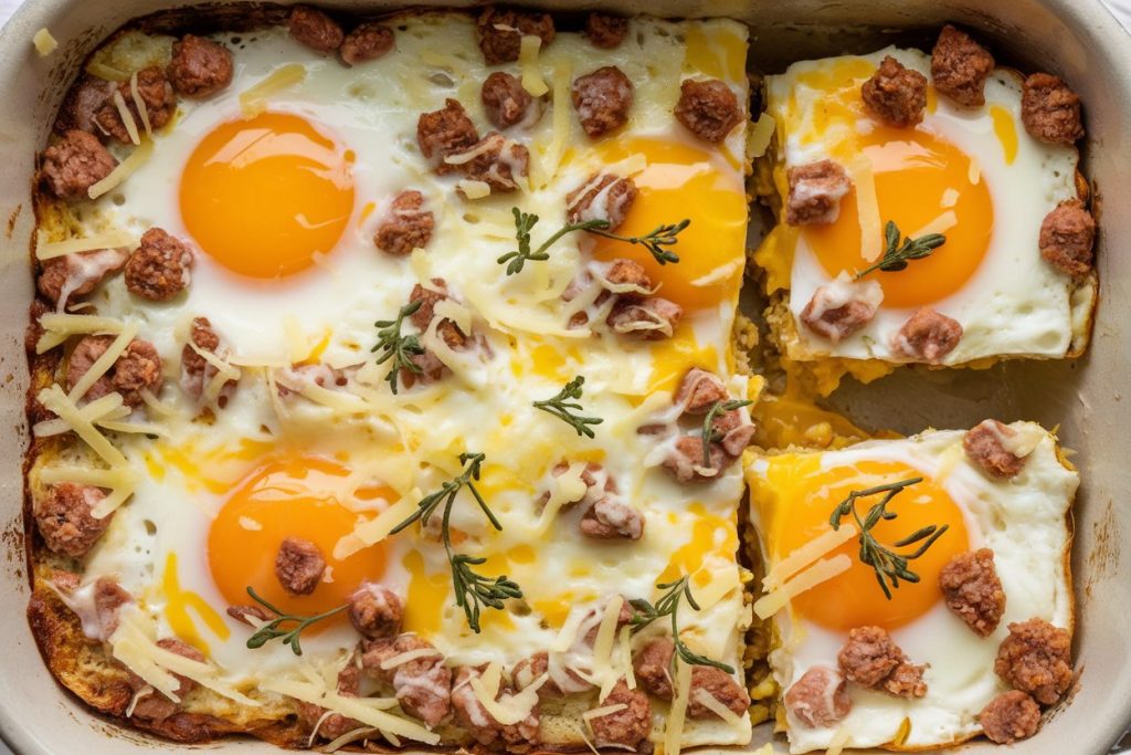 sausage egg and cheese casserole​