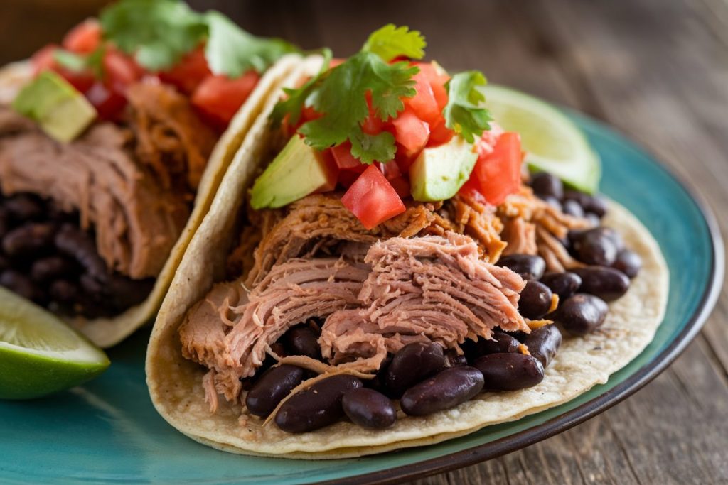 Pulled Pork with Black Beans