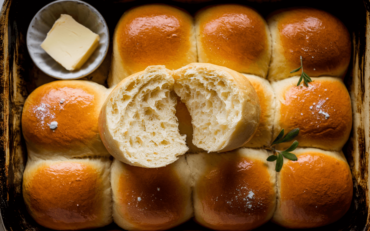 dinner roll recipe no yeast​