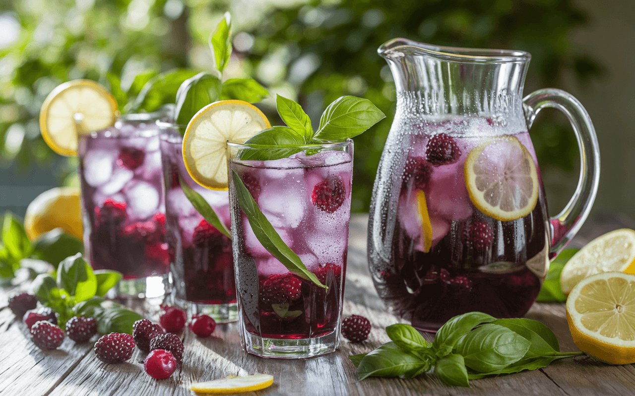 Blackberry Basil Lemonade