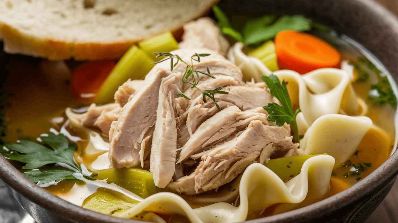 Rotisserie Chicken Noodle Soup