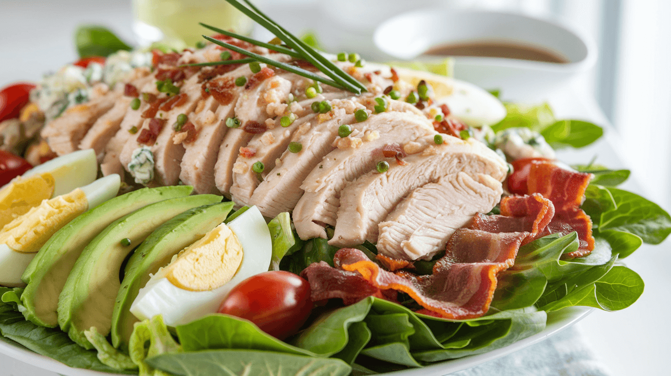 California Cobb Salad with avocado slice