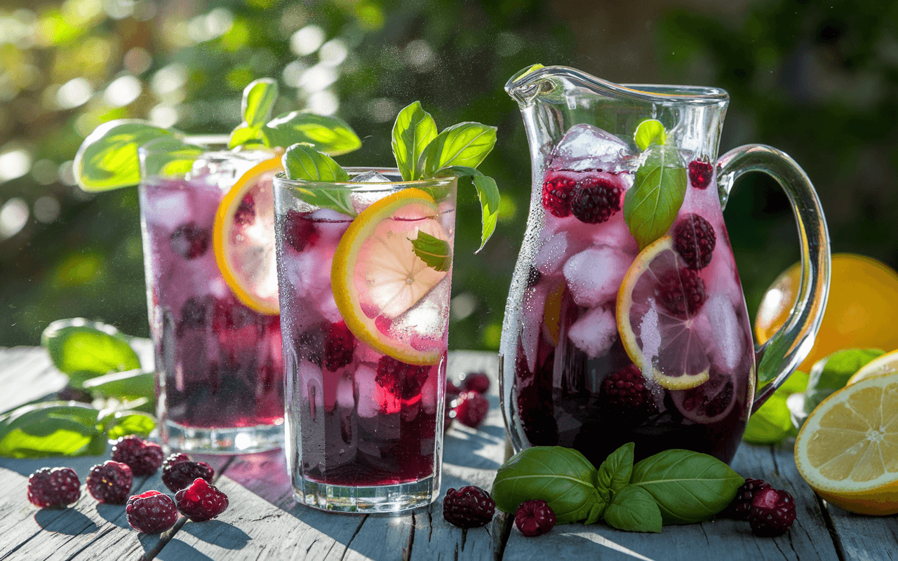 Blackberry Basil Lemonade