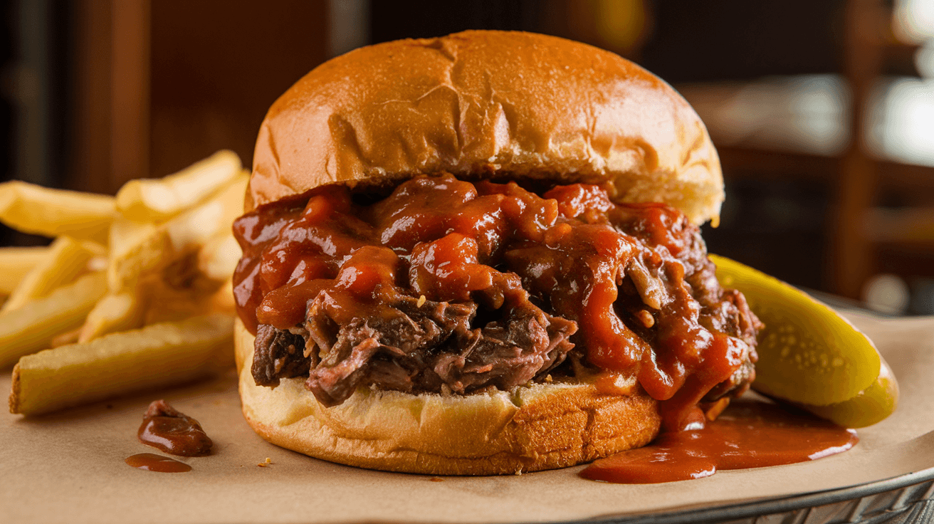 Venison Sloppy Joes Burger