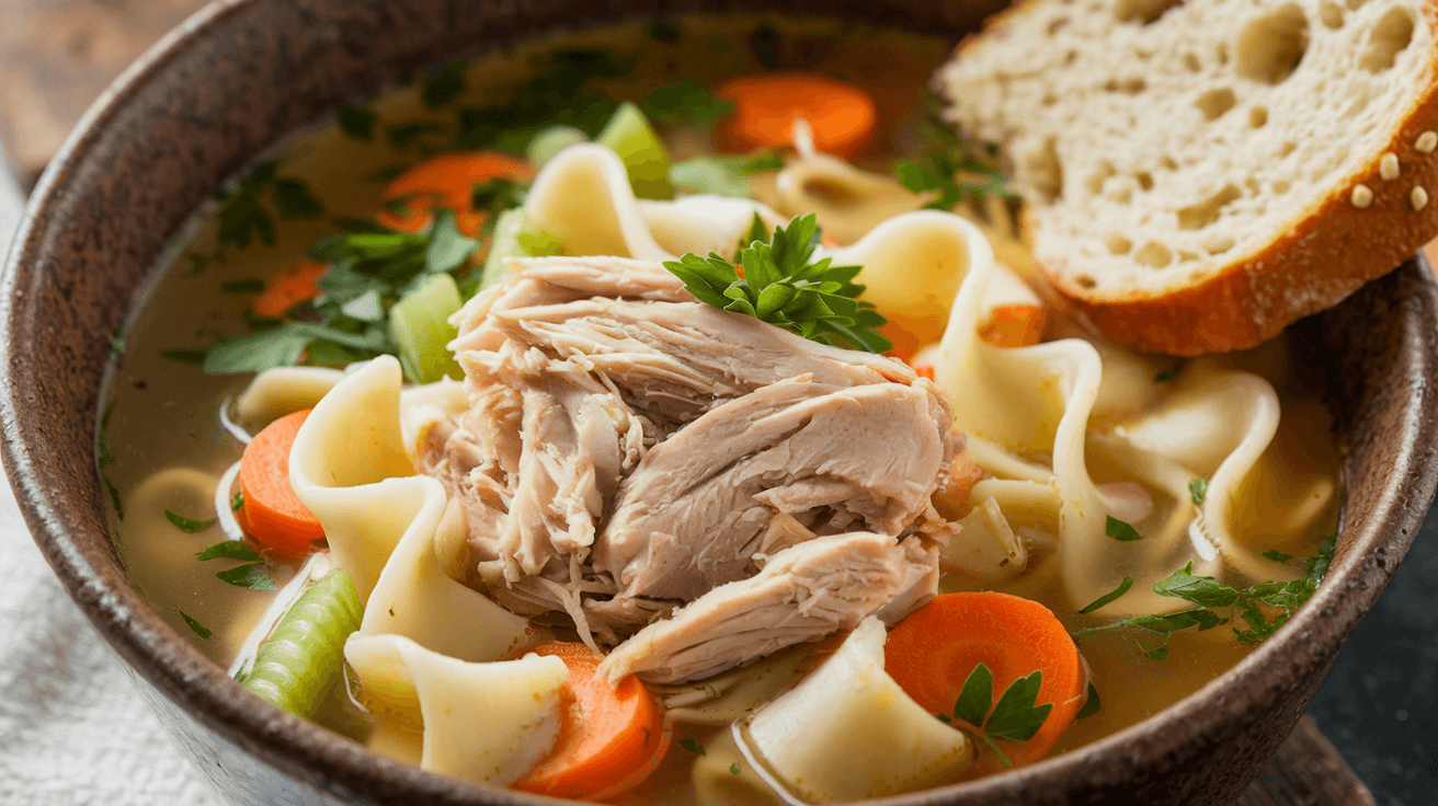 Rotisserie Chicken Noodle Soup