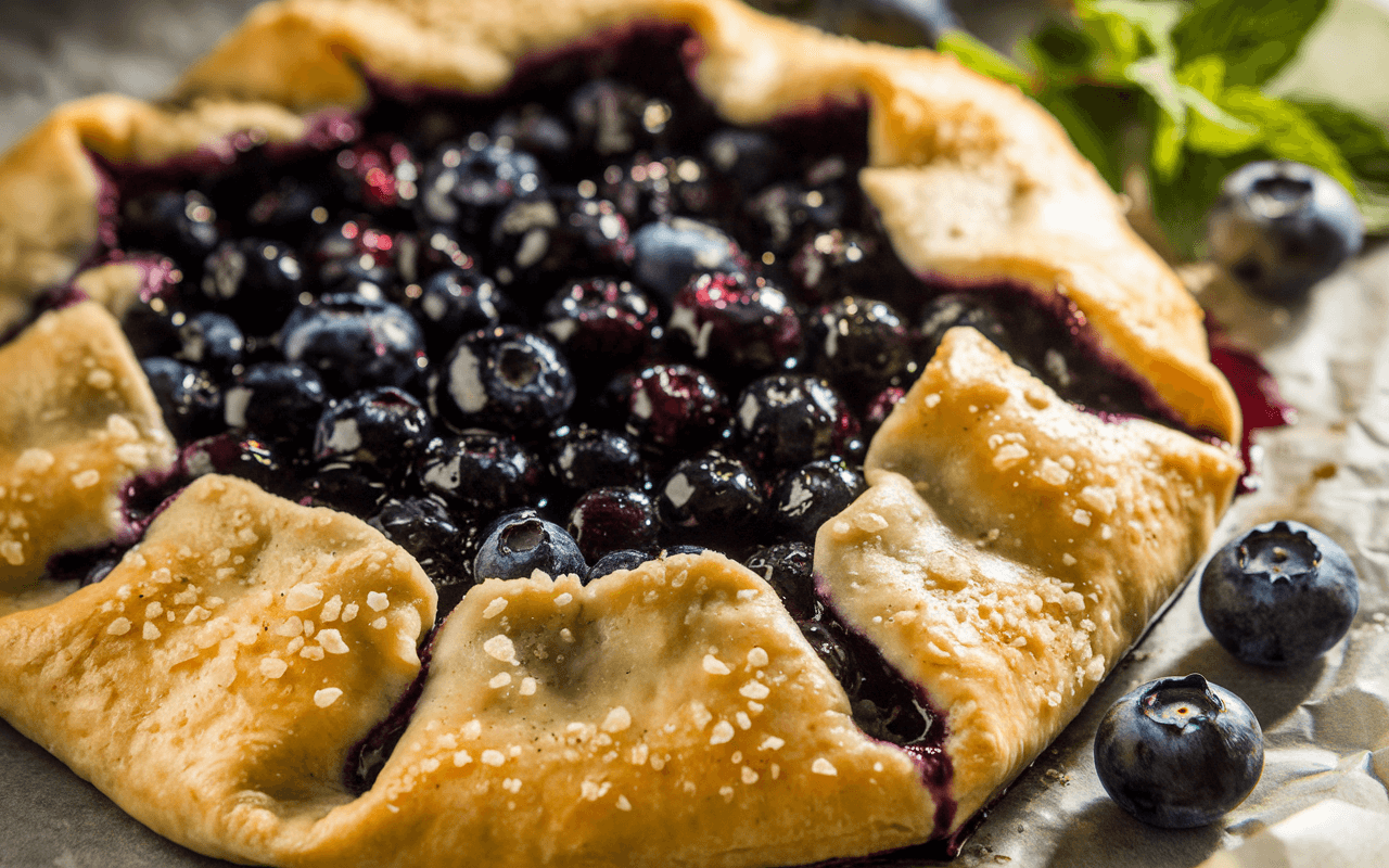 Flaky Blueberry Galette