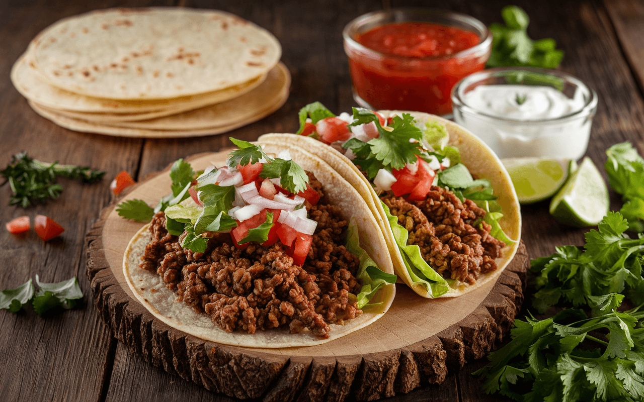 ground venison tacos