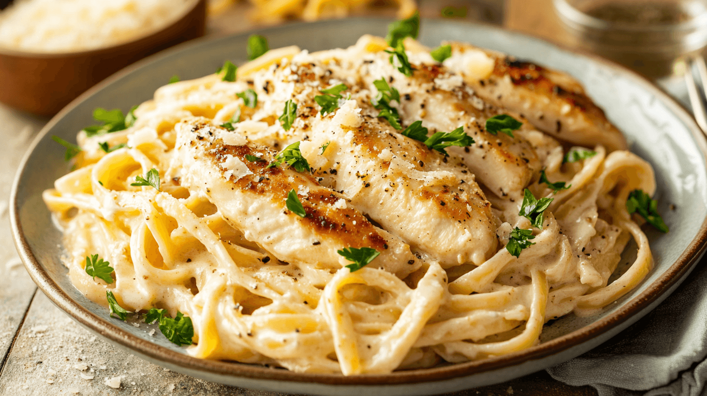 Garlic Parmesan Chicken Pasta