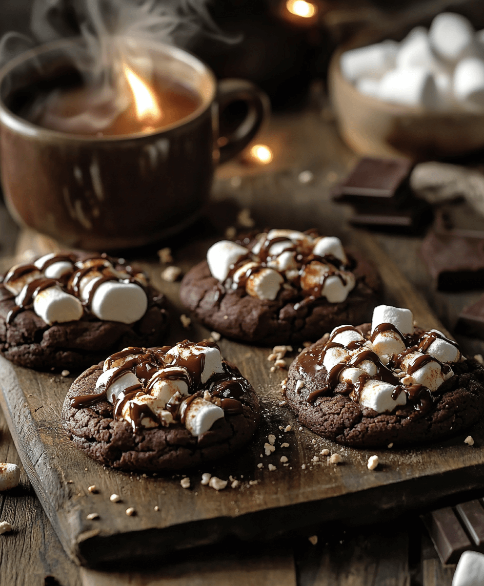 Chocolate Cookies with Marshmallow