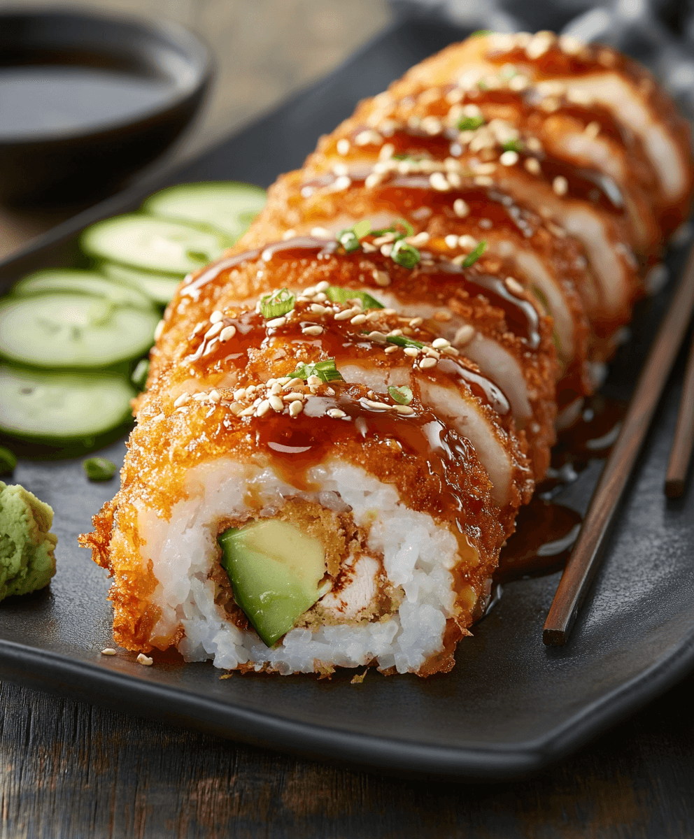 chicken tempura rolls