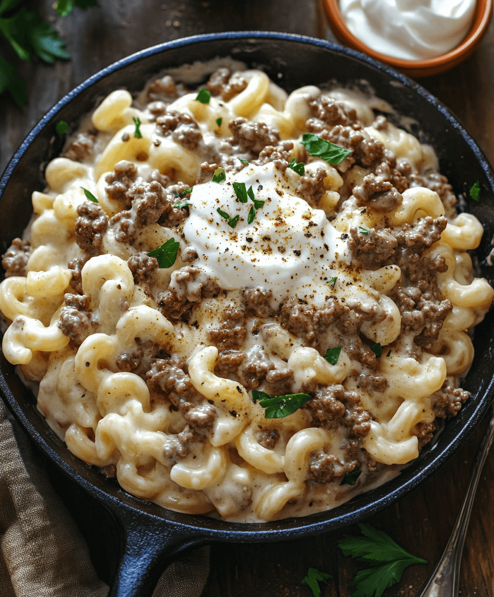 Beef Stroganoff Hamburger Helper