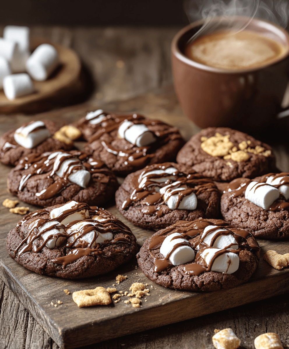 Chocolate Cookies with Marshmallow