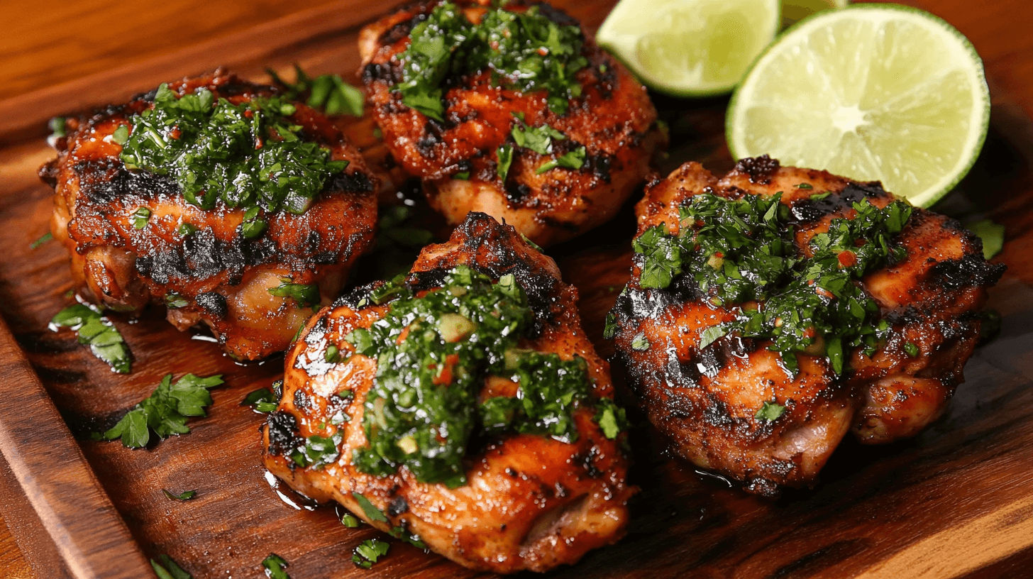 Chicken Thighs with Chimichurri saauce