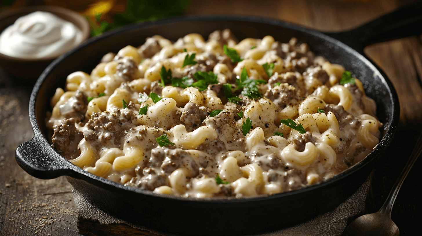 Beef Stroganoff Hamburger Helper