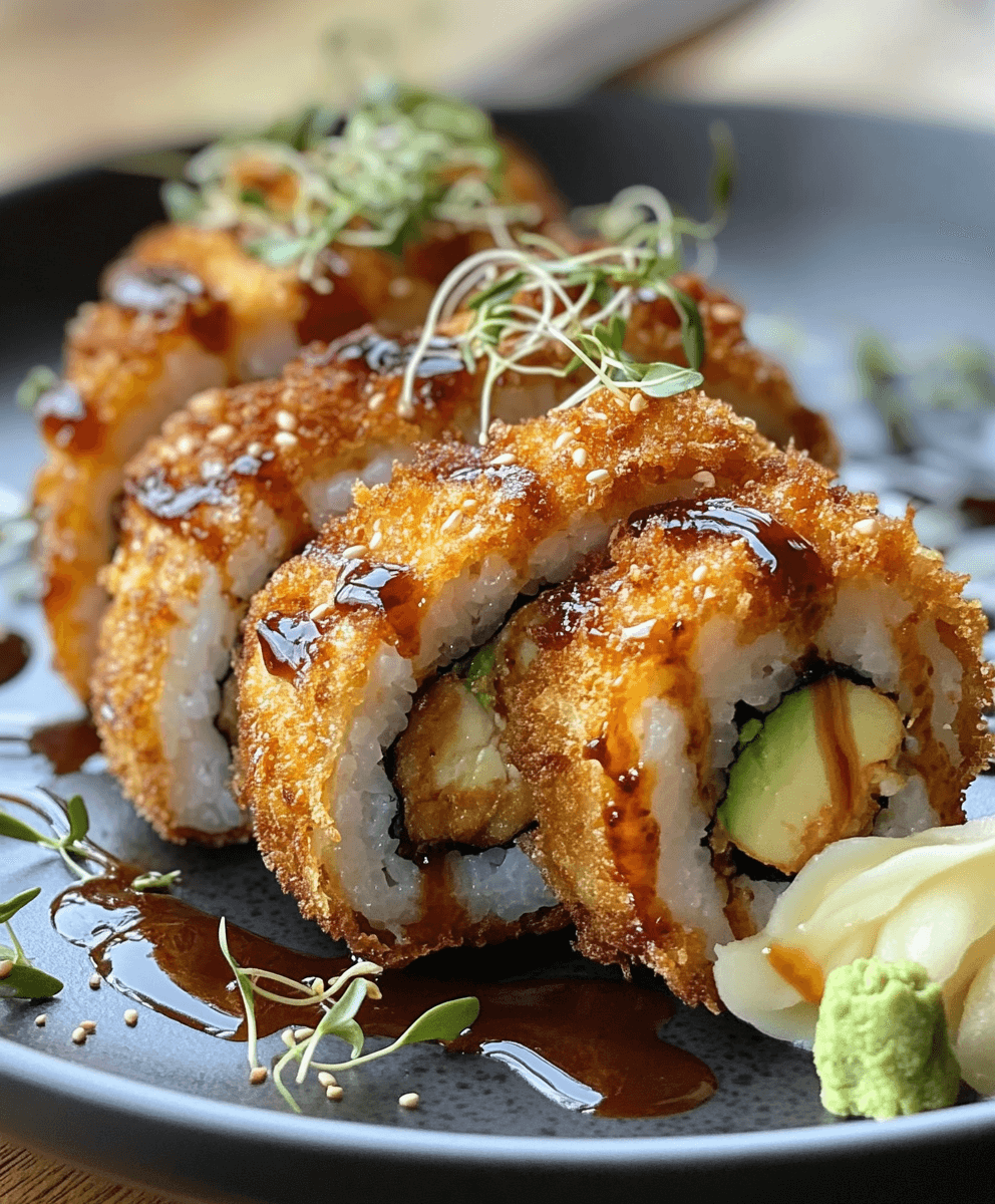 crispy tempura chicken rolls