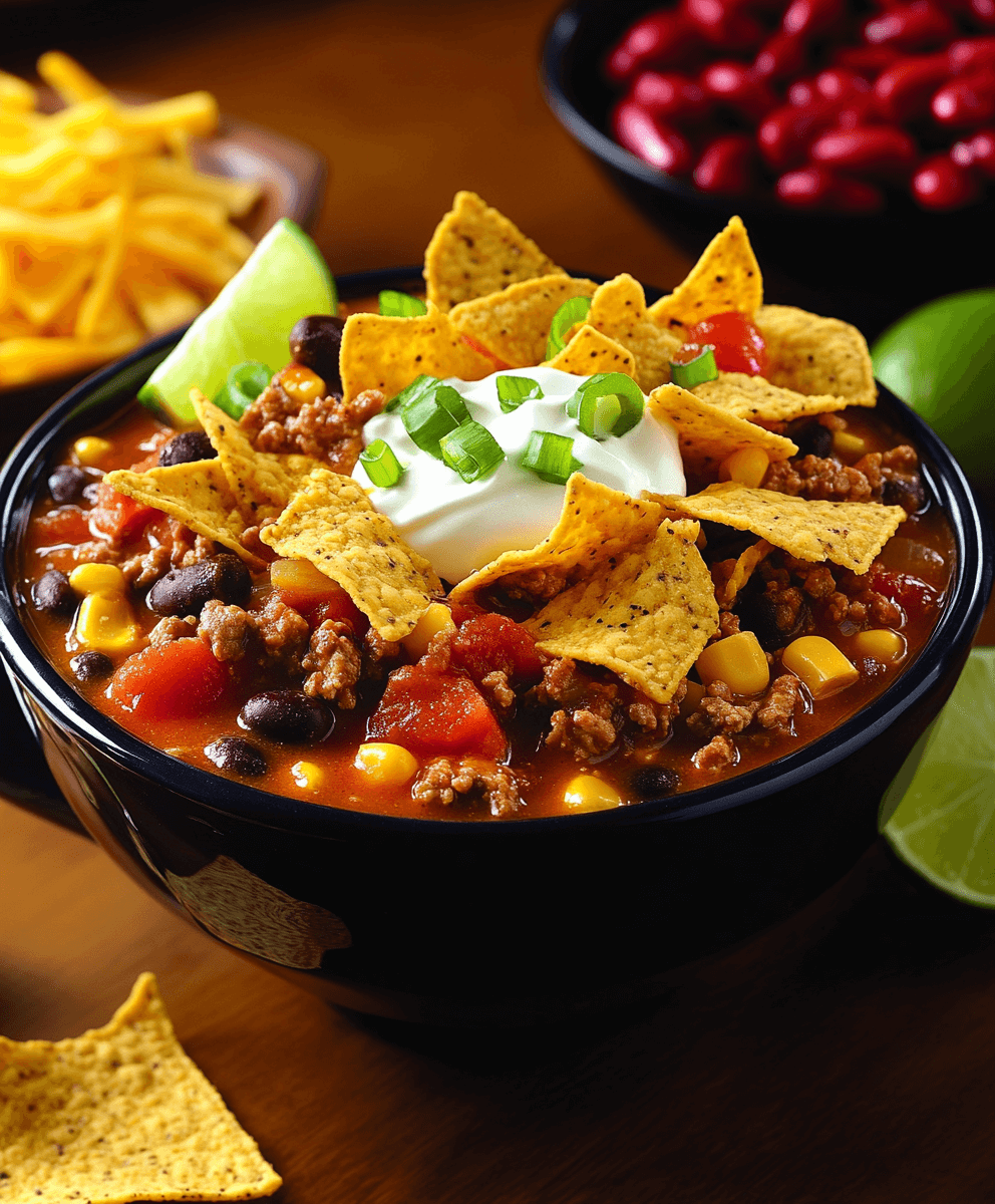 bowl of taco soup