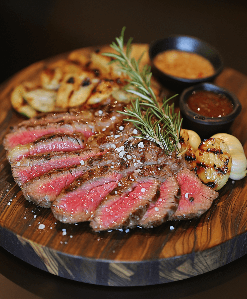 beef chuck eye steak sliced