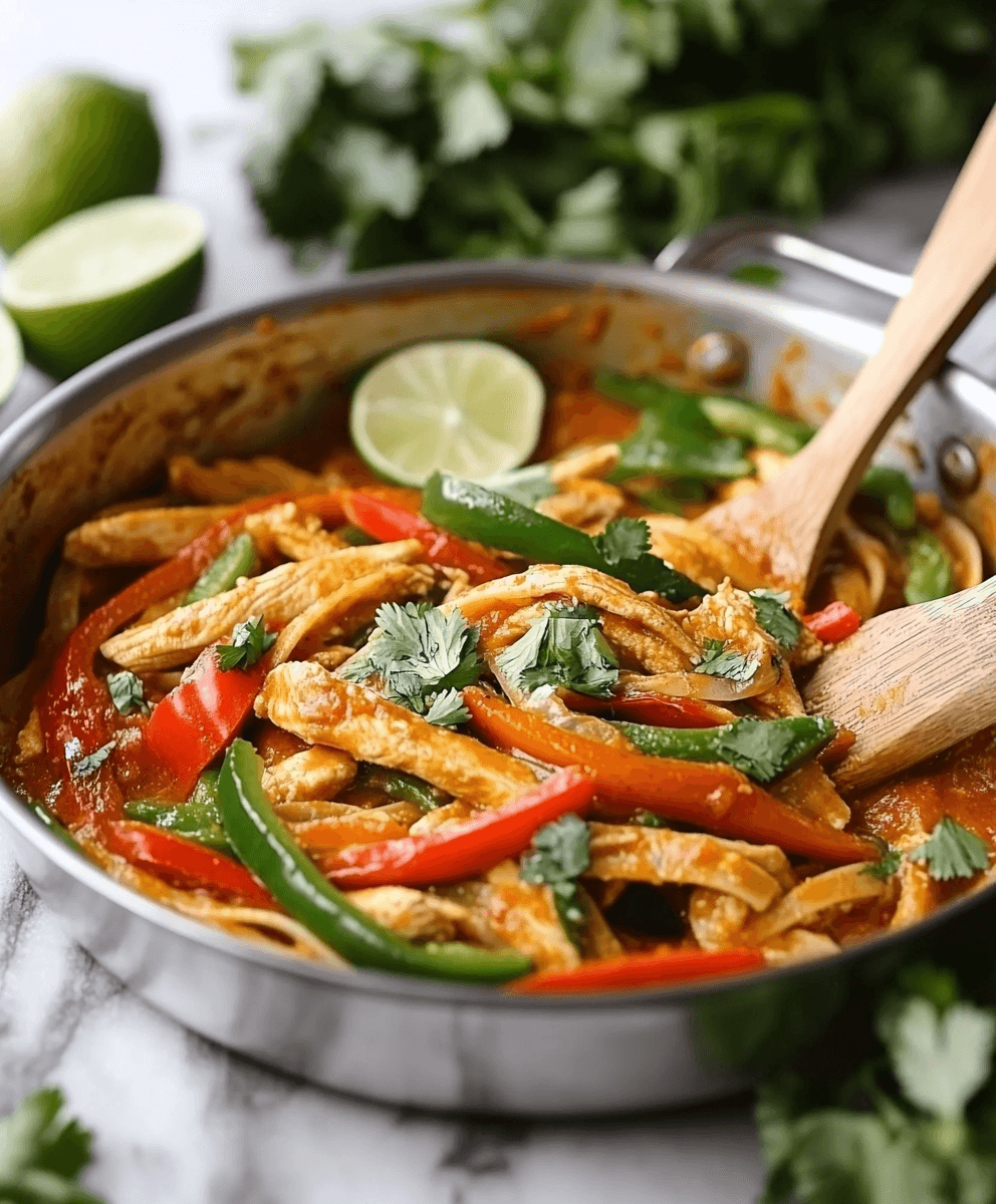 Chicken Fajita Pasta in pan