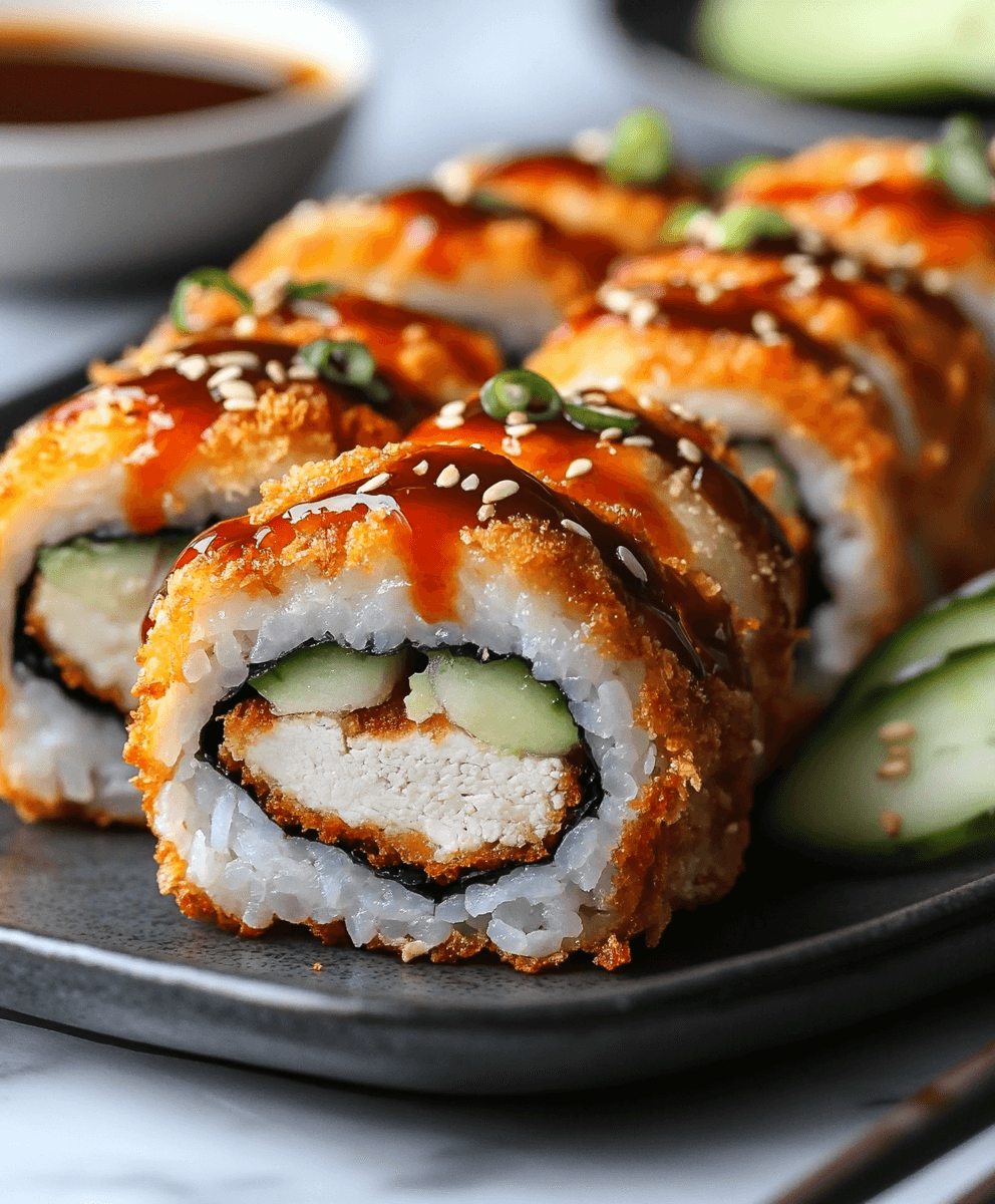 crispy tempura chicken roll