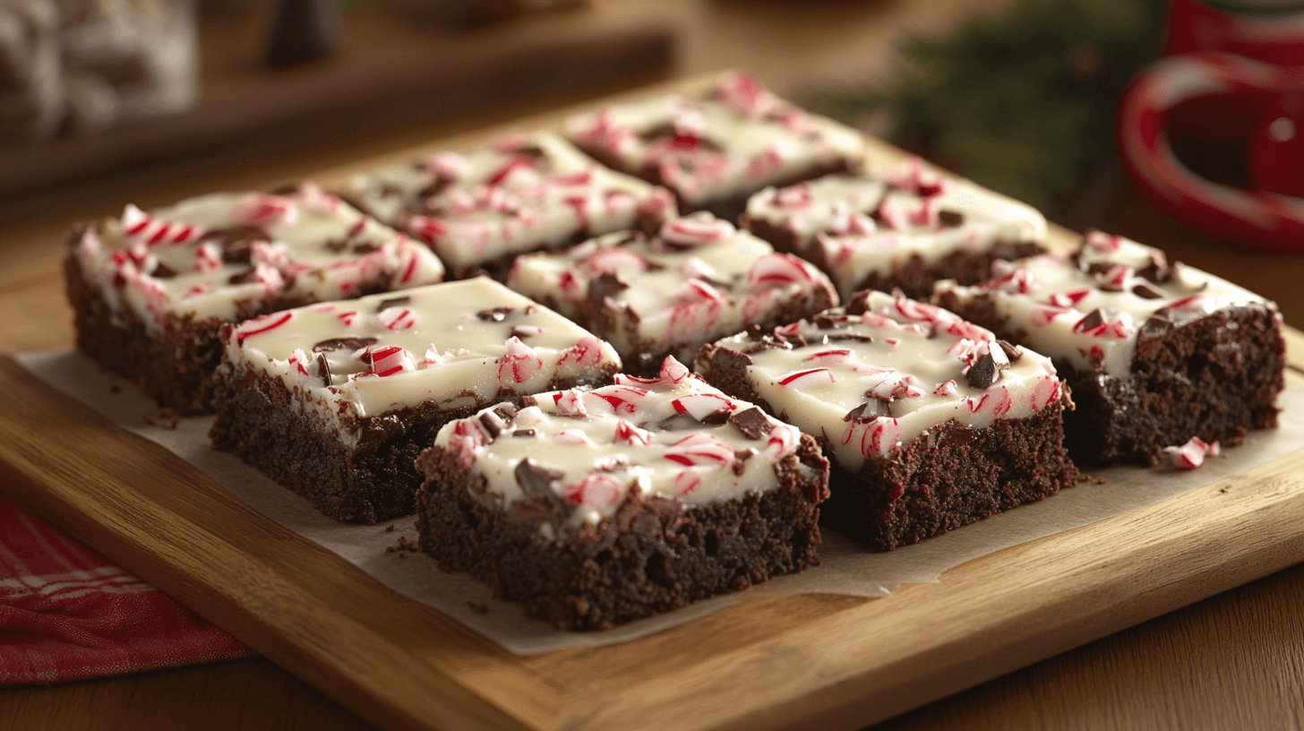 Peppermint Bark Brownies