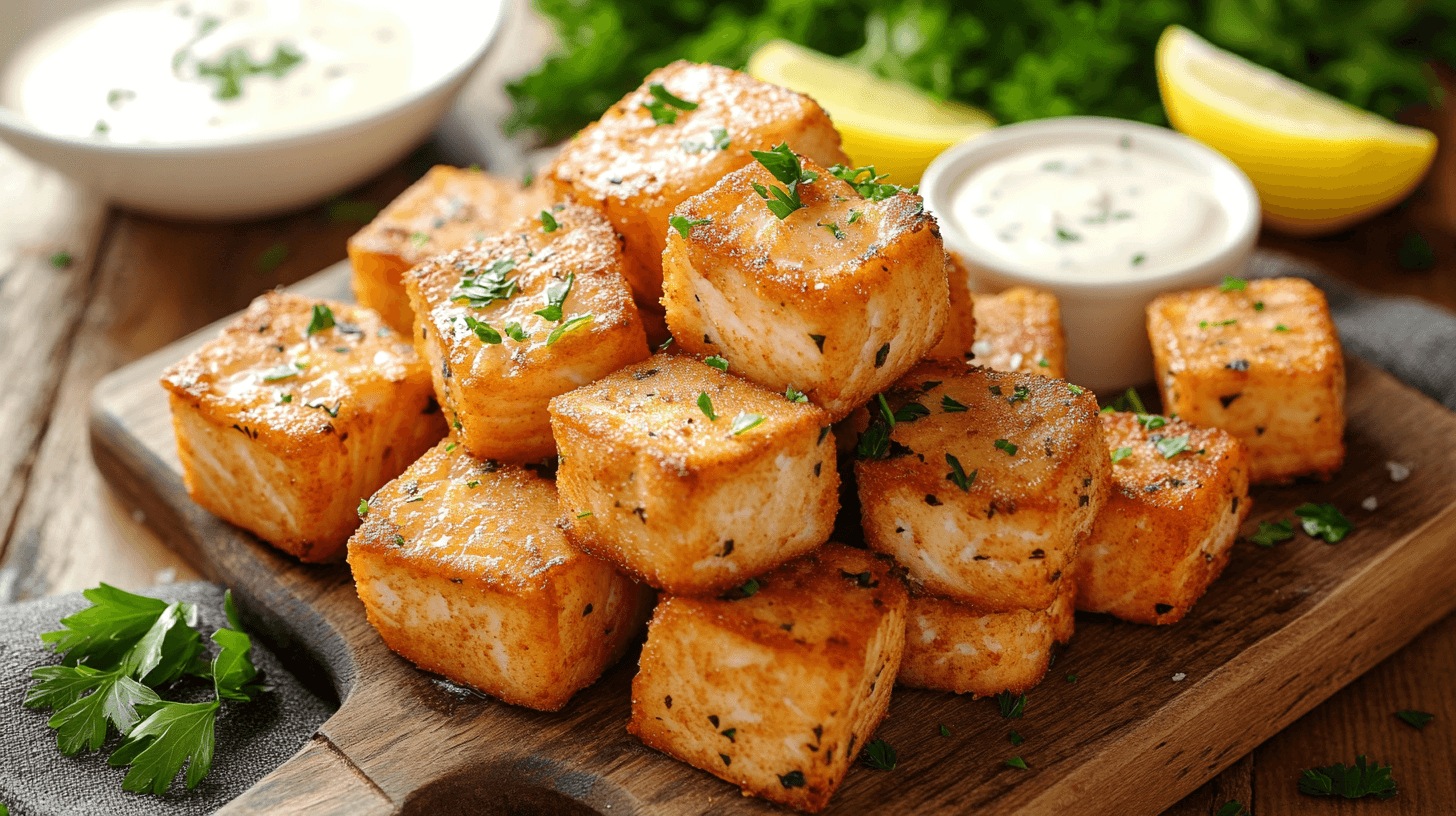 Fried Salmon Bites Recipe