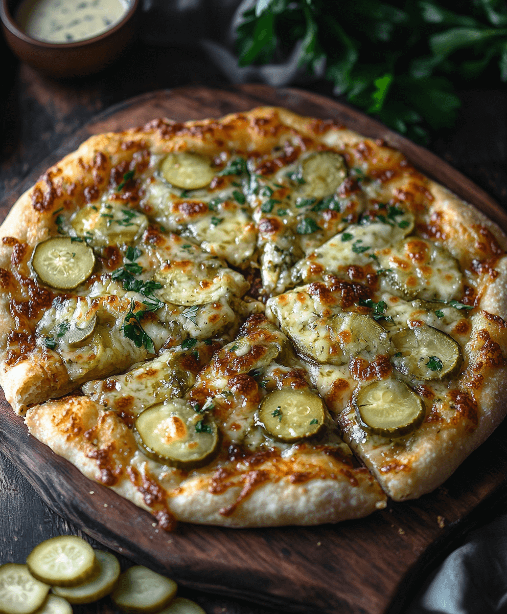 pizza with pickles