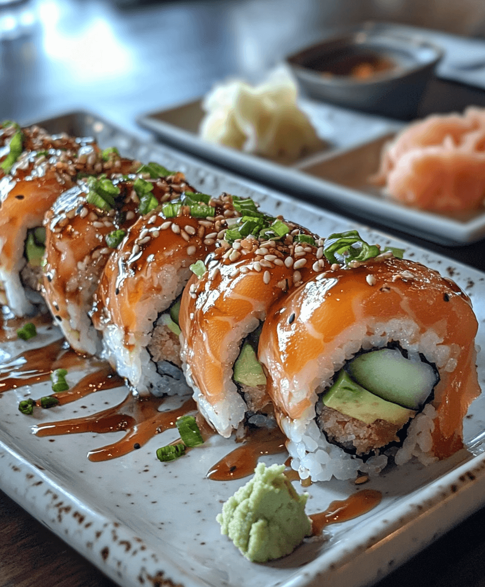 alaska rolls with soy sauce